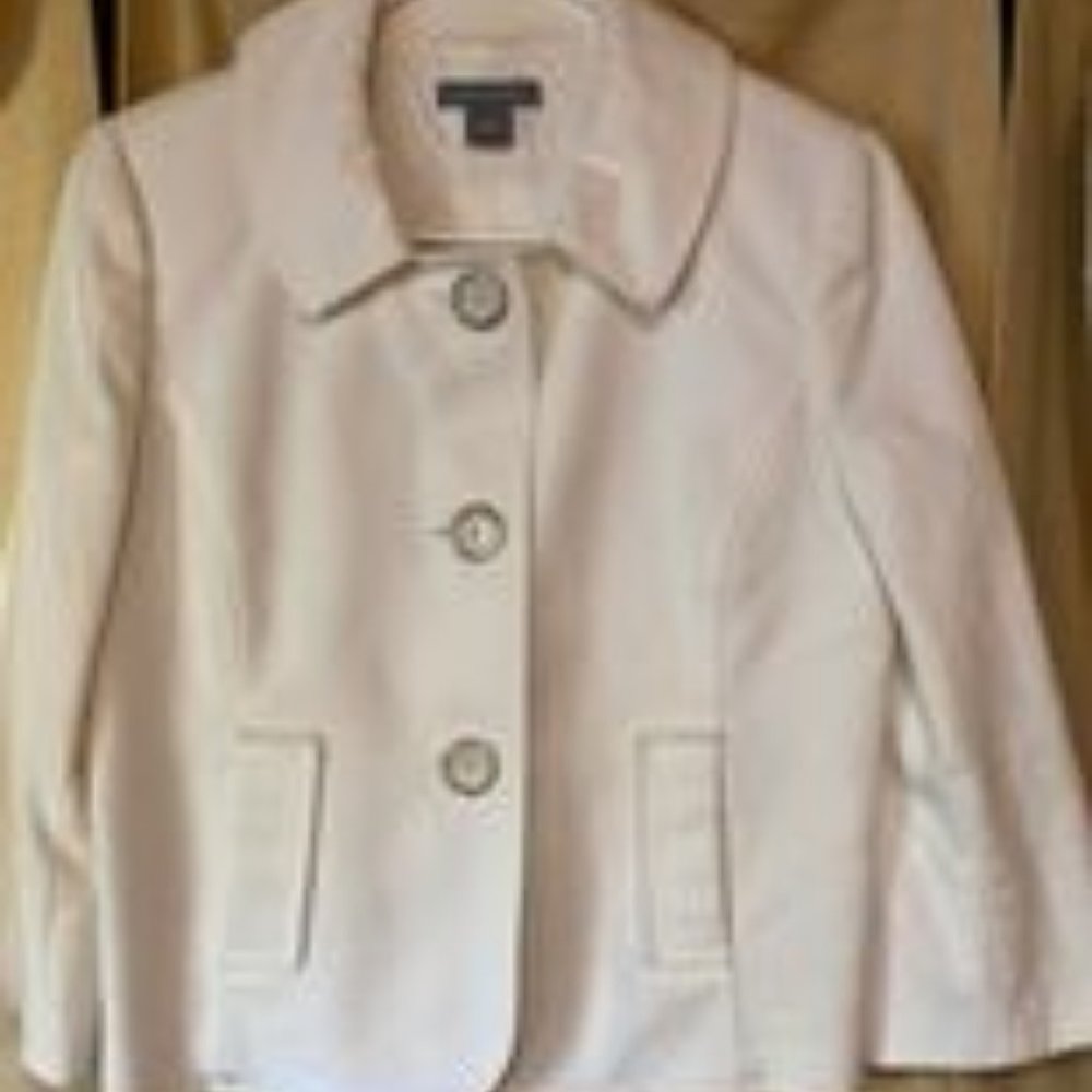 White Textured Suit